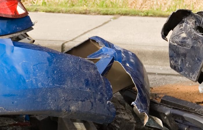 Two cars in a car crash, Dobbyn and McCoy Solicitors