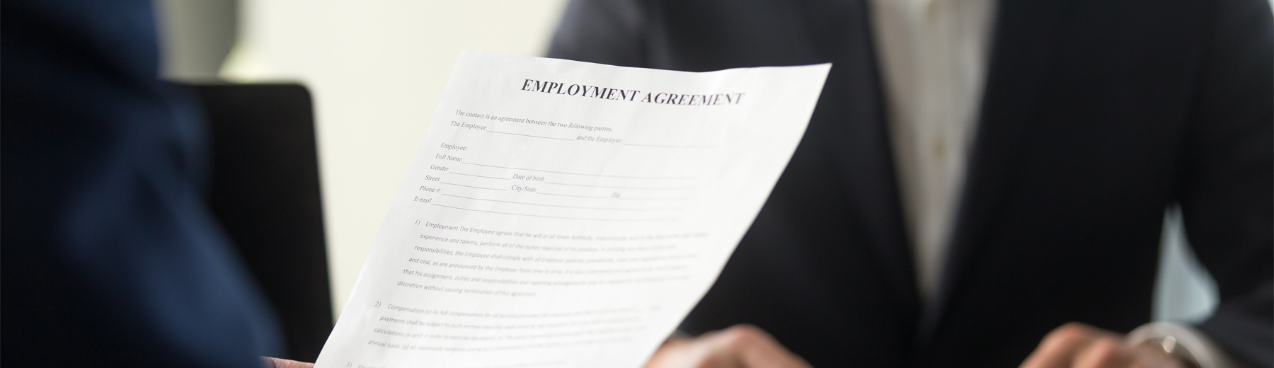 Employment Law document, Dobbyn and McCoy Solicitors
